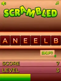 Scramble Words Game Kids offline Screen Shot 9
