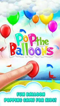 गुब्बारा पॉपिंग बच्चों के लिए खेल Screen Shot 0