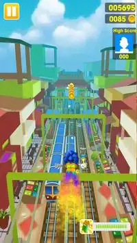 Subway Sonic Run Screen Shot 2