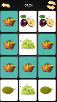 Juego de memoria de fruta Screen Shot 2
