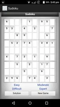 Sudoku Screen Shot 1