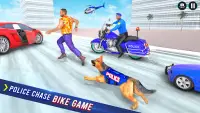 Police Dog Crime Bike Chase Screen Shot 1
