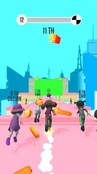 Parkour Jumping Race - Fun 3d Roof Runner Screen Shot 0