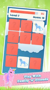 Memory game for kids: Unicorns Screen Shot 3