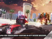 Robot Transformation City Wars - Fire Truck Sim Screen Shot 10