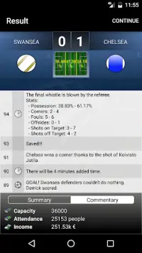 iClub Manager 2: football manager Screen Shot 1