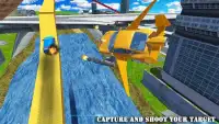 Flying Car Shooting Adventure: Fighting War Sim Screen Shot 2