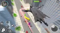 Flying Bat Superhero Man Games Screen Shot 0