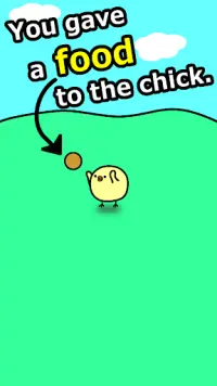 Feed Chicks! - weird cute game Screen Shot 1