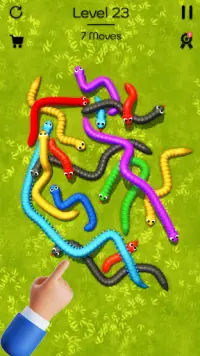 Tangled Snakes Puzzle Game Screen Shot 19