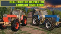 Real Tractor Harvester Farming Simulator Screen Shot 0