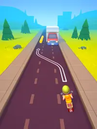 Deliveryman: running bike race 3D Screen Shot 5