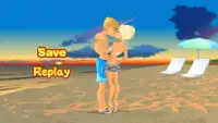 Kissing on a Beach Dress Up Screen Shot 3