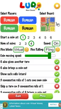 Ludo Neo-Classic : King of the Dice Game Screen Shot 0