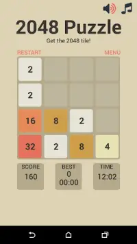 2048 Câu đố cổ điển Screen Shot 2