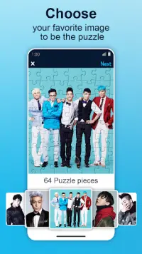 KPOP Puzzle - Offline BigBang Jigsaw Puzzle Game Screen Shot 0