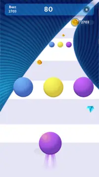 Color Rolling Ball - 3D Ball Race Game Screen Shot 5