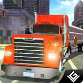 City Cargo Truck Transport 3D