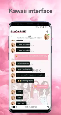 Blackpink Chat! Messenger Simulator Screen Shot 2