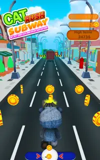 Kot szczytu metro Pet Kompletne Run Dash Adventure Screen Shot 3