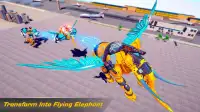 Flying Elephant Robot Car Game - Car Robot War Screen Shot 8