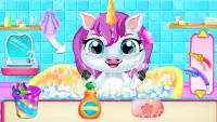 bebé unicornio - animado masco Screen Shot 2