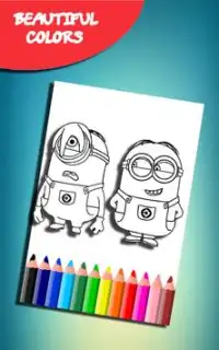 How to color Despicable Me (coloring game) Screen Shot 0