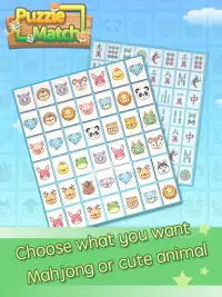 Puzzle Match - Mahjong & lovely animals Screen Shot 5