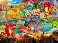 Dinosaur VS Dragon Puzzle: Jigsaw Free Games Screen Shot 7