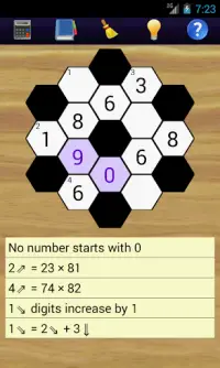 Math Hexagon Puzzles Screen Shot 3