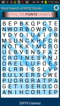 Wall Street Word Search NYSE Screen Shot 1