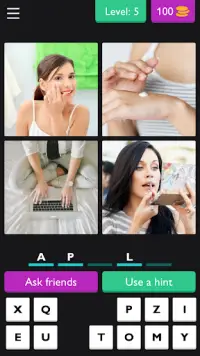 😍4 Pics 5 Letter Word: Puzzle👍👍 Screen Shot 4