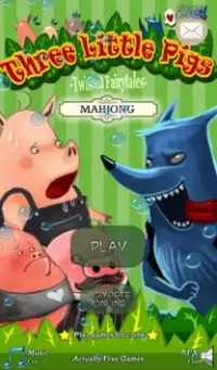 Hidden Mahjong: 3 Little Pigs Screen Shot 1