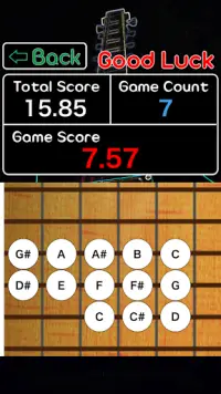 Guitar Perfect Pitch - Learn absolute ear key game Screen Shot 0