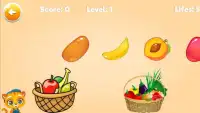 Learn Fruits and Vegetables - Games for kids Screen Shot 3