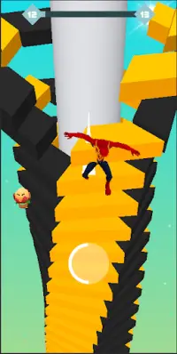 Super Spider Stack - Fall Helix Crash 3D Screen Shot 7