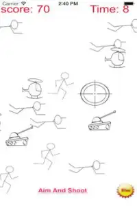 A Stickman Sniper 2 Doodle War Screen Shot 1