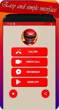 video call from power's rangers, and chat prank Screen Shot 4