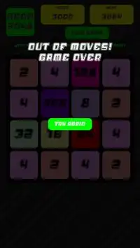 Neon 2048: Block Tile Puzzle Screen Shot 2