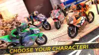 Гонки Мотоцикл - Война Робота Screen Shot 8