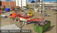 Dump Truck Crusher Junkyard - Monster Crane Driver Screen Shot 12