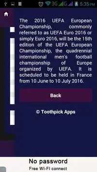 Euro Cup 2016 Schedule Screen Shot 2