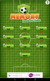 ذاكرة كرة القدم ألعاب مجانية Screen Shot 13
