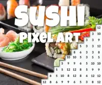 Color By Number: Sushi Pixel Art Screen Shot 0