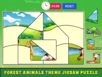 Kids Jigsaw Puzzle For Forest Animals Screen Shot 4