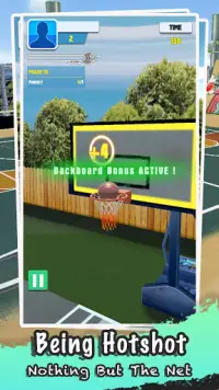 Shooting Basketball-Street Sim Dunk Master Game Screen Shot 2