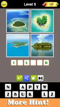 4 Pics 1 Word - What The Word – 4 Pics Quiz Screen Shot 4