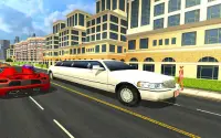 Modern Limousine Car Driving : Real Taxi Driver 3D Screen Shot 5