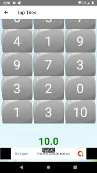 Number Fast Tap Game Screen Shot 0