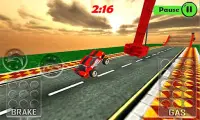 Impossible car escape 3d stunts Speed Racing mania Screen Shot 2